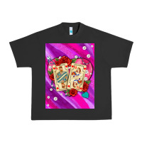 Pigment Black playing cards with pearls and glitter air Urban Heavy Tee - AdoDesignShop