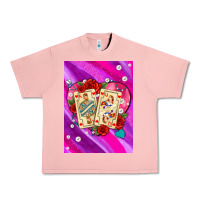 Salmon playing cards with pearls and glitter air Urban Heavy Tee - AdoDesignShop