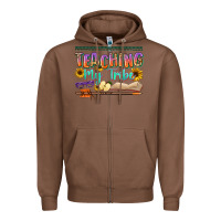 Chestnut teaching my tribe Zipper Hoodie - NancyCooperArtShop