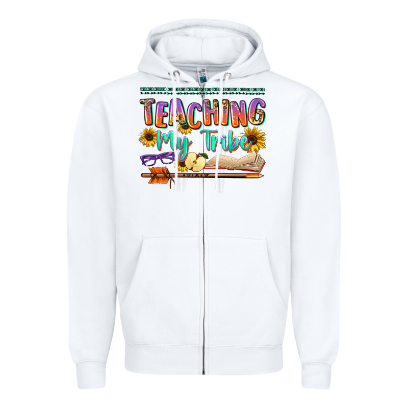 Teaching My Tribe Zipper Hoodie by NancyCooperArtShop | Teevron