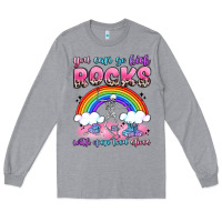 Heather Grey you can go kick rocks with open toed shoes Long Sleeve Tee - JahusDesignShop