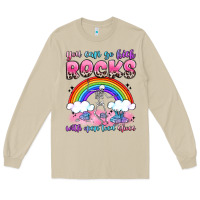 Mushroom you can go kick rocks with open toed shoes Long Sleeve Tee - JahusDesignShop
