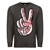 Smoke baseball peace sign Premium Sweatshirt - Jasminsmagicworld