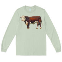 Matcha hereford bull Long Sleeve Tee - LillyAllenDesigns