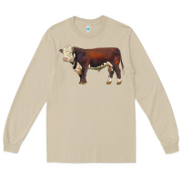 Mushroom hereford bull Long Sleeve Tee - LillyAllenDesigns