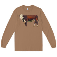 Toasted Coconut hereford bull Long Sleeve Tee - LillyAllenDesigns