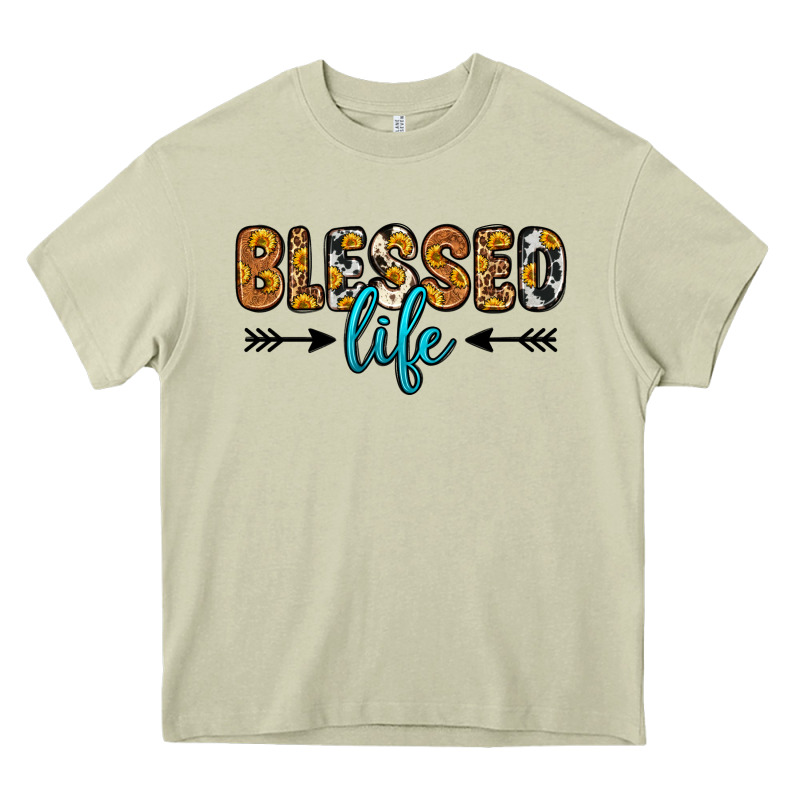 Blessed Life Heavy Core Tee by Zillion Design Studio | Teevron