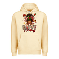 Pina Colada happy holidays christmas afro messy bun Premium Hoodie - texasbilliewilder