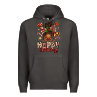 Smoke happy holidays christmas afro messy bun Premium Hoodie - texasbilliewilder
