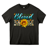 Asphalt blessed mom with sunflower Heavy Core Tee - Artiststas
