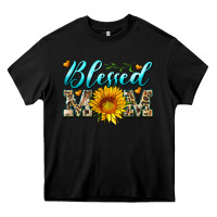 Black blessed mom with sunflower Heavy Core Tee - Artiststas