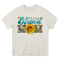 Cream blessed mom with sunflower Heavy Core Tee - Artiststas