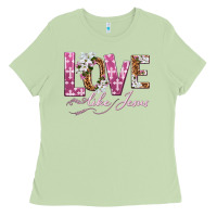 Matcha love like jesus Ladies Tee - texasbilliewilder