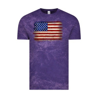 Cloud Purple American flag Vintage Tee - JahusDesignShop