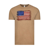 Vintage Coffee American flag Vintage Tee - JahusDesignShop