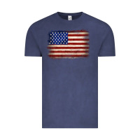 Vintage Denim American flag Vintage Tee - JahusDesignShop