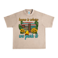 French Oak home is where we park it Urban Heavy Tee - Artiststas