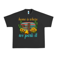 Pigment Black home is where we park it Urban Heavy Tee - Artiststas