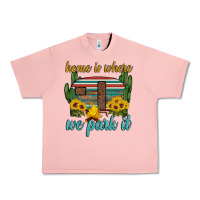Salmon home is where we park it Urban Heavy Tee - Artiststas