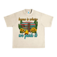 Sandshell home is where we park it Urban Heavy Tee - Artiststas