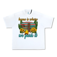 White home is where we park it Urban Heavy Tee - Artiststas