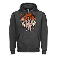 Charcoal Heather basketball game day Zipper Hoodie - MaliasSmallBusiness
