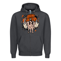 Smoke basketball game day Zipper Hoodie - MaliasSmallBusiness