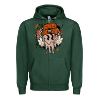 Sports Green basketball game day Zipper Hoodie - MaliasSmallBusiness