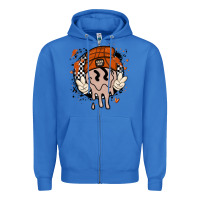 True Royal basketball game day Zipper Hoodie - MaliasSmallBusiness