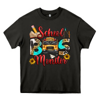 Asphalt school bus monitor Heavy Core Tee - texasbilliewilder