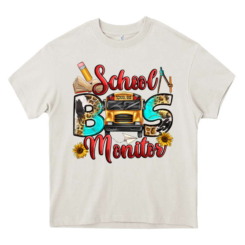 School Bus Monitor Heavy Core Tee by texasbilliewilder | Teevron