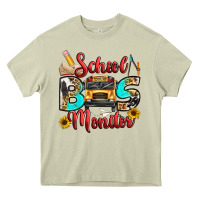 Mossy school bus monitor Heavy Core Tee - texasbilliewilder