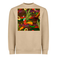Mexican Food Seamless Pattern Heavyweight Sweatshirt | Teevron