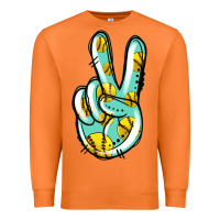 Carrot softball peace sign Premium Sweatshirt - Jasminsmagicworld
