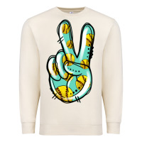 Sandshell softball peace sign Premium Sweatshirt - Jasminsmagicworld