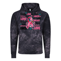 Cloud Black breast cancer ribbons with cancer words Vintage Hoodie - AdoDesignShop