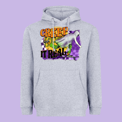 Creep It Real Heavyweight Hoodie Designed By Barkaloodesign