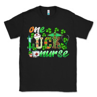 Black st.patricks one lucky nurse Classic Tee - BarkalooDesign