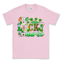 Bubblegum Pink st.patricks one lucky nurse Classic Tee - BarkalooDesign