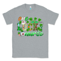 Heather Grey st.patricks one lucky nurse Classic Tee - BarkalooDesign