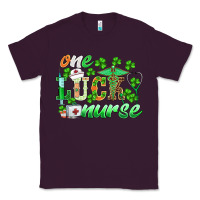 Plum st.patricks one lucky nurse Classic Tee - BarkalooDesign