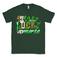 Sports Green st.patricks one lucky nurse Classic Tee - BarkalooDesign