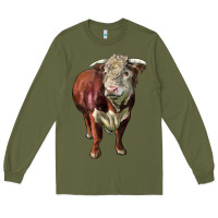 Hereford Bull Face Long Sleeve Tee | Teevron