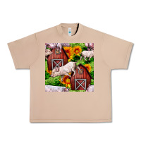 Burro Mama And Baby Pig Urban Heavy Tee - BundleAndBundleShop