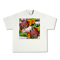 Pistachio Mama And Baby Pig Urban Heavy Tee - BundleAndBundleShop