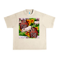 Sandshell Mama And Baby Pig Urban Heavy Tee - BundleAndBundleShop