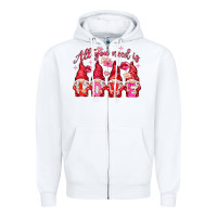 White all you need is love Zipper Hoodie - NancyCooperArtShop