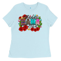 Baby Blue badass mama cita Ladies Tee - Zillion Design Studio