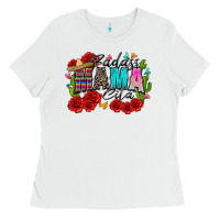 White badass mama cita Ladies Tee - Zillion Design Studio