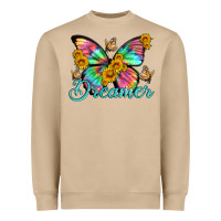 Mushroom dreamer with Butterfly and sunflowers Heavyweight Sweatshirt - Artiststas